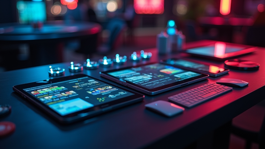 Meerdere mobiele apparaten met focus op updates en compatibiliteit